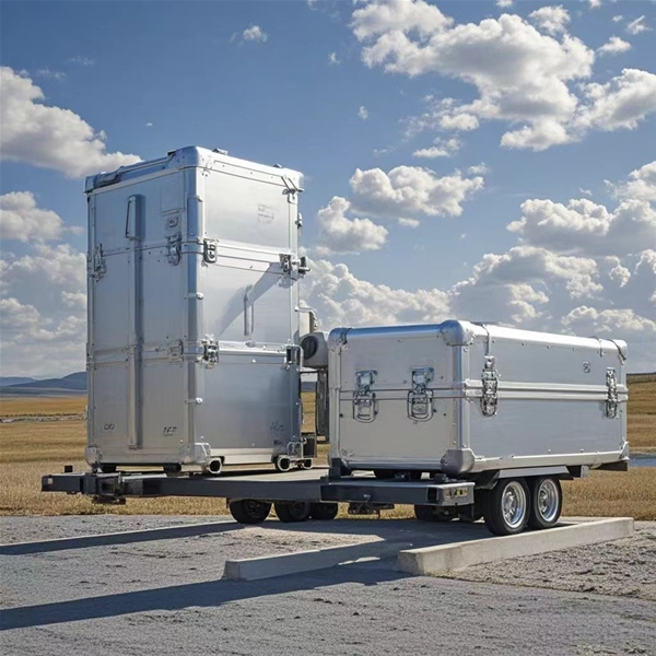 人形机器人双开门运输航空箱包装制品