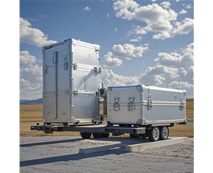 人形机器人双开门运输航空箱包装制品